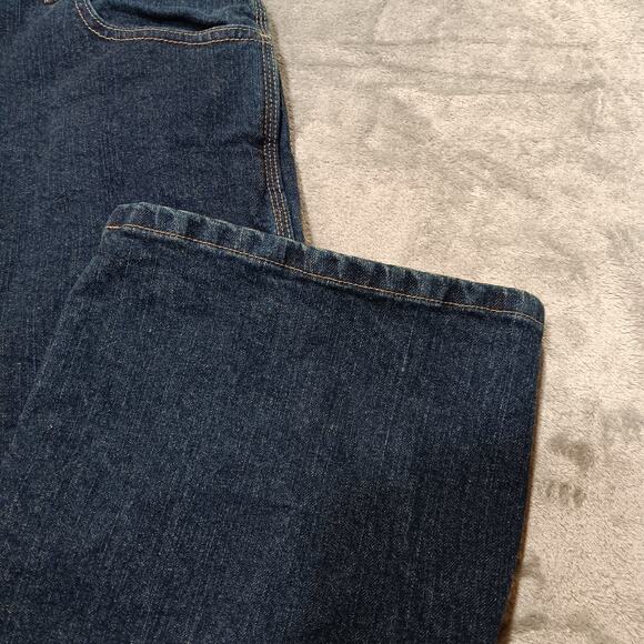Dickies Jeans Men's 42 x 30 Dark Blue Carpenter Style Hammer Loop - Picture 9 of 16